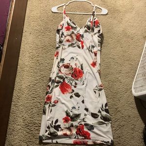 White flower petal dress